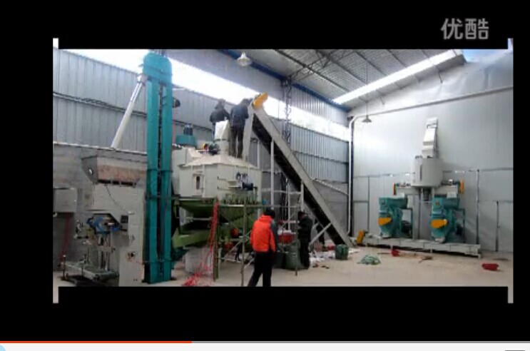 live line of two sets wood pelletizing in Zhejiang